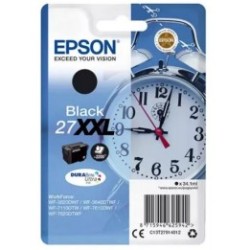 Cartouche d'encre noire XXL Epson pour WorkForce WorkForce 3620/ 3640/7620DTWF .. (n°27XXL) (réveil), Toner Express : achat en l
