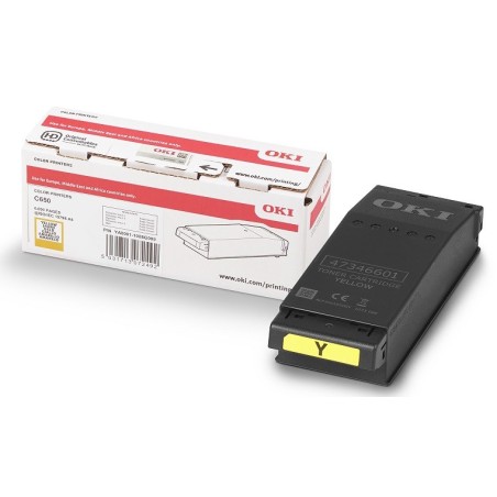 Cartouche toner Oki Original - Jaune - 6000 Pages pour C650dn, C651dn