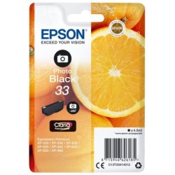 Cartouche Noire Epson pour Expression Premium XP-630 / XP-830  ... (n°33 - orange), Toner Express : achat en ligne de Cartouche 