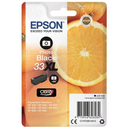 Cartouche Noire Epson Haute Capacité pour Expression Premium XP-630 / XP-830  ... (n°33XL - orange), Toner Express : achat en li