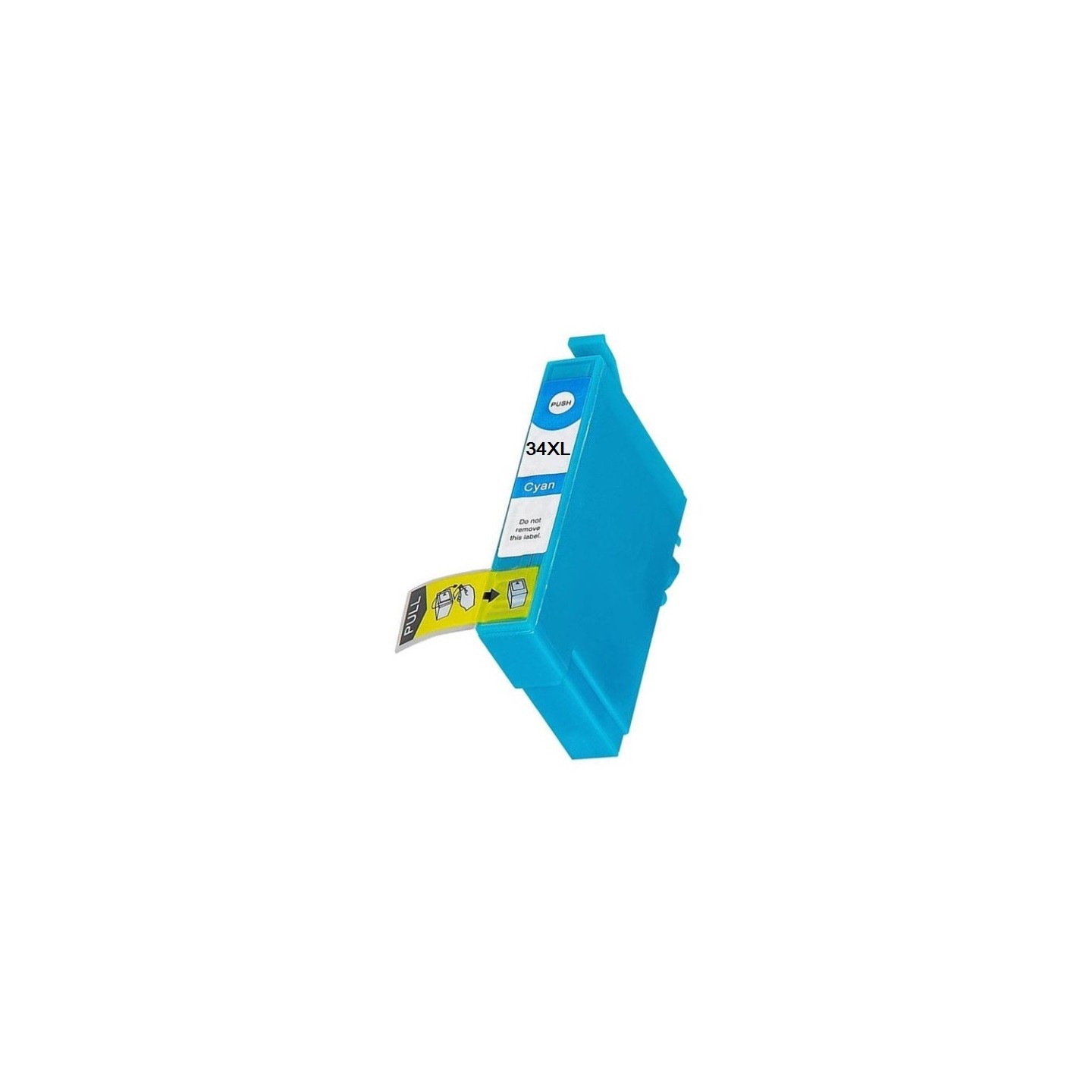 Cartouche d'encre Cyan générique Haute Capacité pour Epson WorkForce 3720DWF/3725DWF .. (n°34XL) (balle de golf)