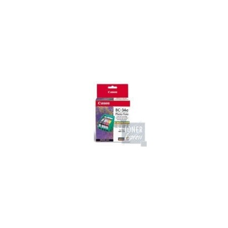 Tête + 4 Recharges photo CANON S (BC34e), Toner Express : achat en ligne de Tête + 4 Recharges photo CANON S (BC34e) pour imprim