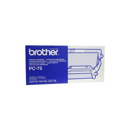 Ruban thermique Brother PC-75 noir, Toner Express : achat en ligne de Ruban thermique Brother PC-75 noir pour imprimante