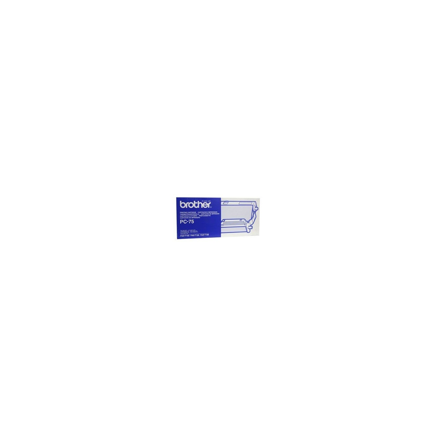Ruban thermique Brother PC-75 noir, Toner Express : achat en ligne de Ruban thermique Brother PC-75 noir pour imprimante