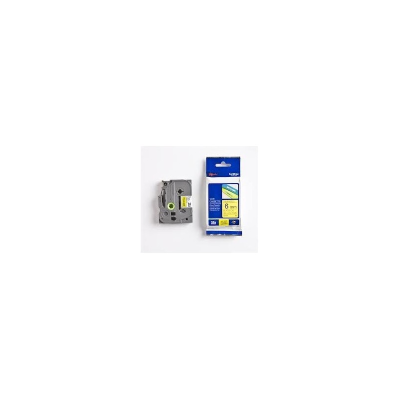 Ruban Matriciel Noir et jaune Brother  (TZ-611) 6mm, Toner Express : achat en ligne de Ruban Matriciel Noir et jaune Brother  (T