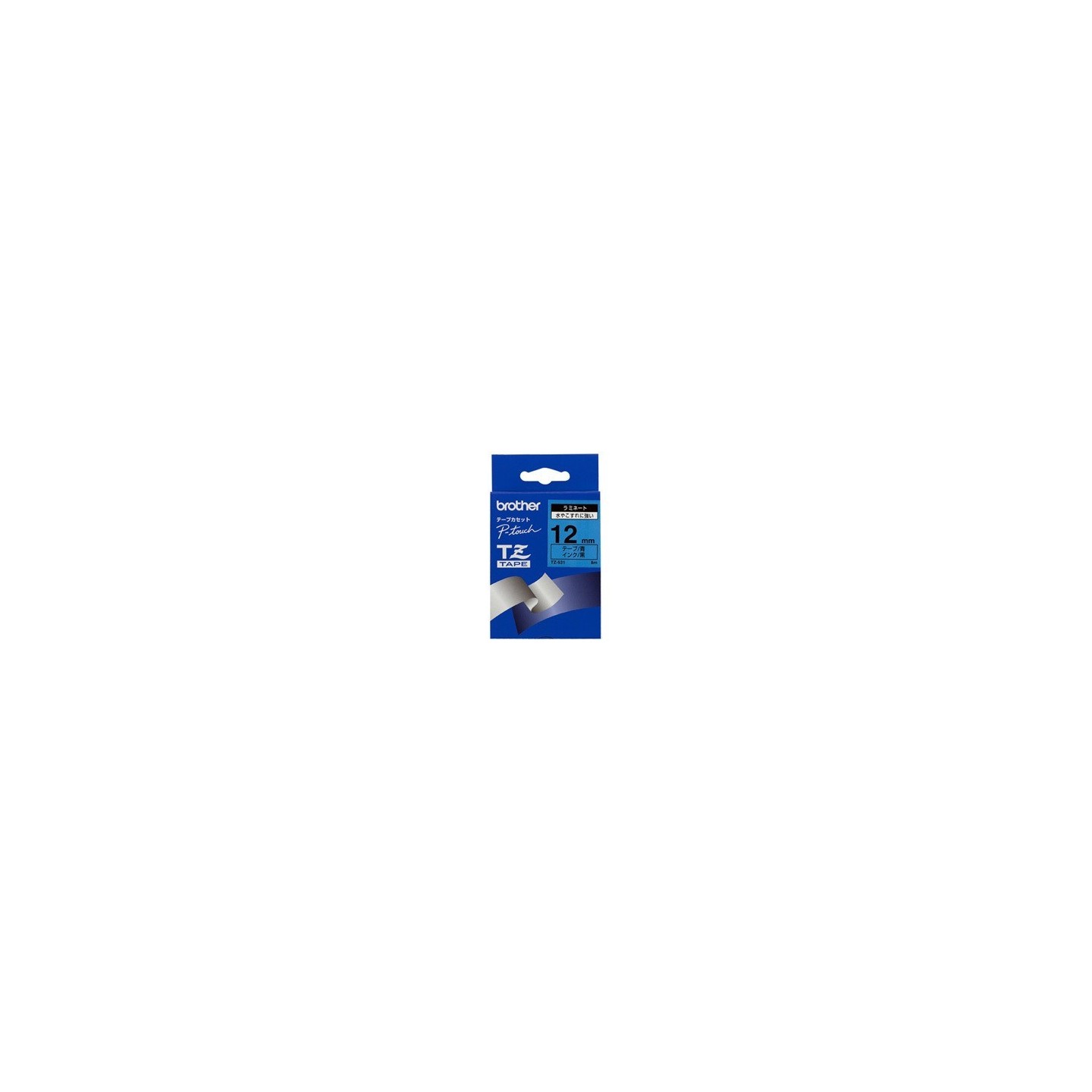 Ruban Matriciel Noir/ bleu Brother  (TZ-531) 12mm, Toner Express : achat en ligne de Ruban Matriciel Noir/ bleu Brother  (TZ-531