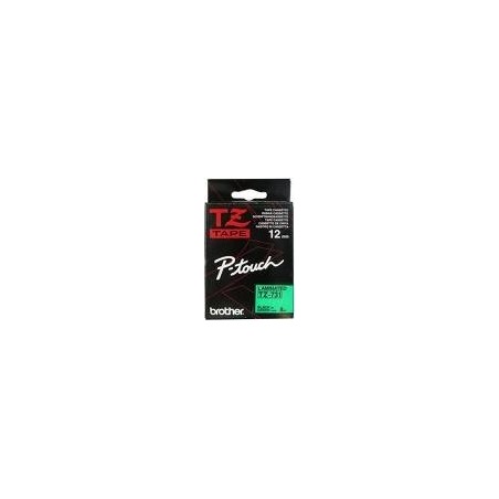 Ruban Matriciel Noir/vert Brother  (TZ-731) 12mm, Toner Express : achat en ligne de Ruban Matriciel Noir/vert Brother  (TZ-731) 