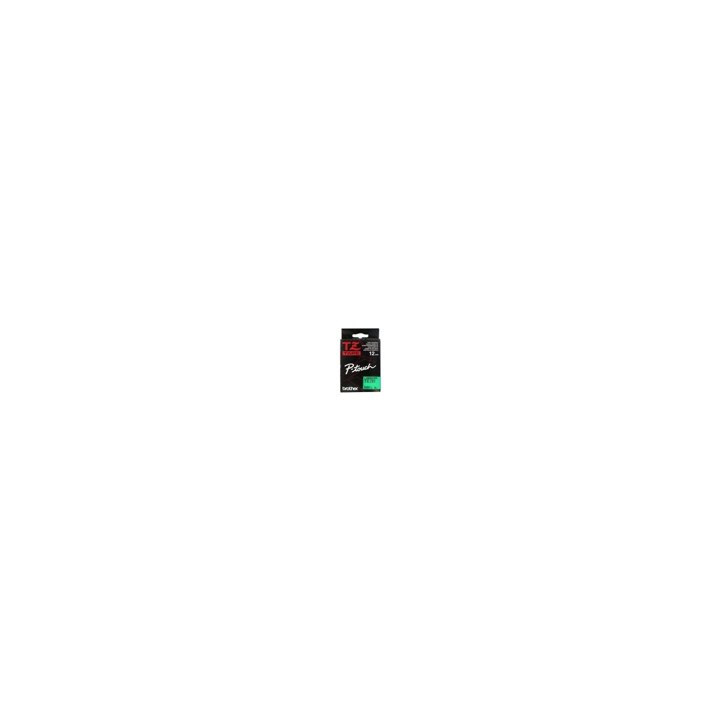 Ruban Matriciel Noir/vert Brother  (TZ-731) 12mm, Toner Express : achat en ligne de Ruban Matriciel Noir/vert Brother  (TZ-731) 
