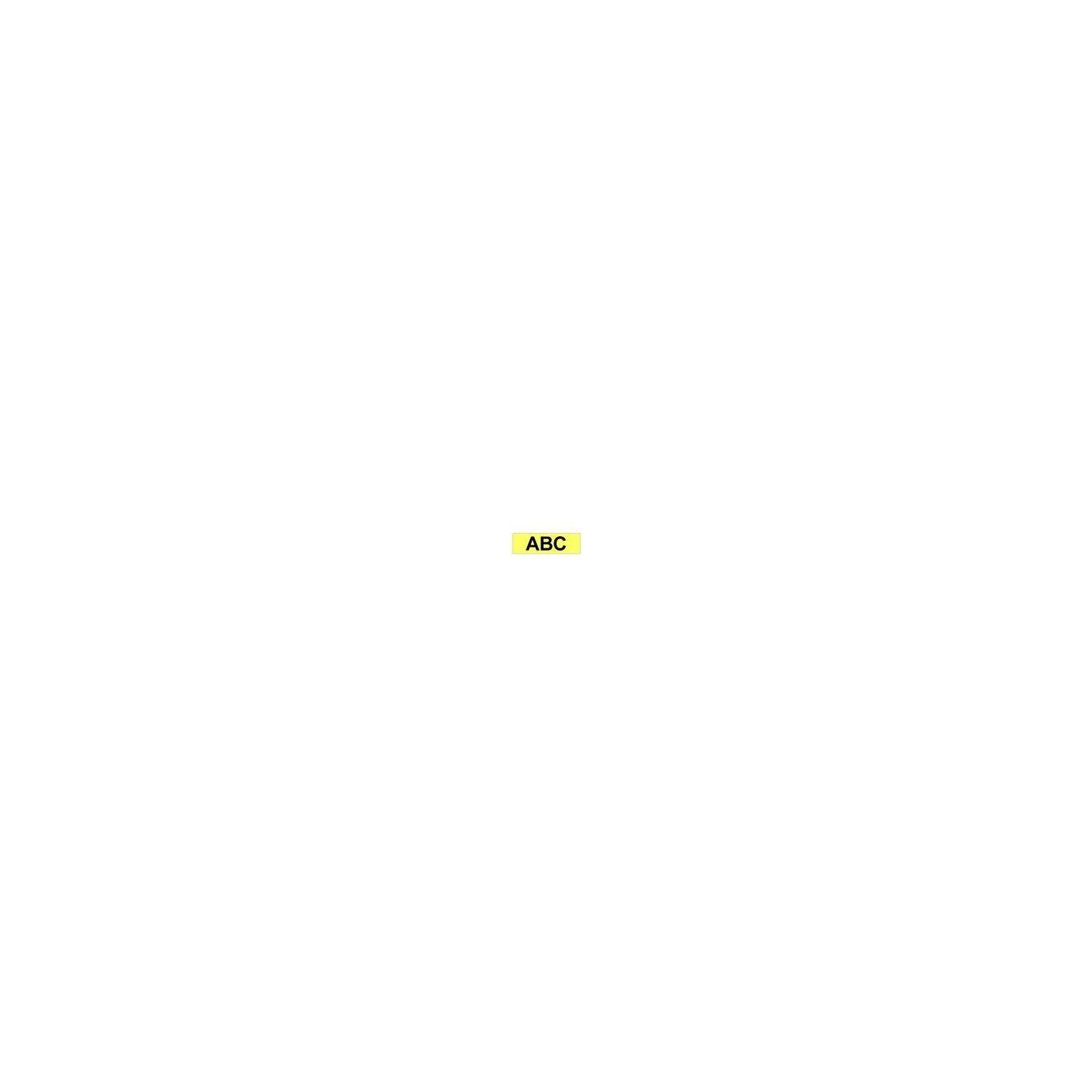 Ruban Matriciel Noir / Jaune fluo Brother  (TZ-c31) 12mm, Toner Express : achat en ligne de Ruban Matriciel Noir / Jaune fluo Br