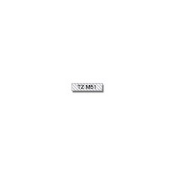 Ruban Matriciel noir/transparent mat Brother  (TZ-M51)  24mm, Toner Express : achat en ligne de Ruban Matriciel noir/transparent