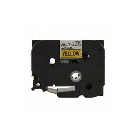 Ruban Matriciel Noir/jaune Brother  (TZ-161)  36mm, Toner Express : achat en ligne de Ruban Matriciel Noir/jaune Brother  (TZ-16