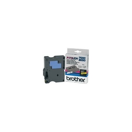 Cassette rubans Brother 6 mm Noir/Jaune, Toner Express : achat en ligne de Cassette rubans Brother 6 mm Noir/Jaune pour impriman