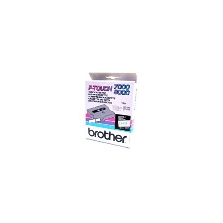 Cassette rubans Brother 12 mm Bleu/transparent, Toner Express : achat en ligne de Cassette rubans Brother 12 mm Bleu/transparent