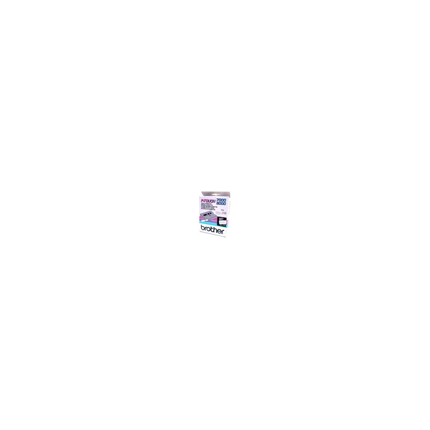 Cassette rubans Brother 12 mm Bleu/transparent, Toner Express : achat en ligne de Cassette rubans Brother 12 mm Bleu/transparent