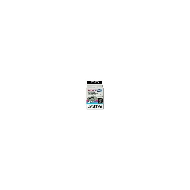 Cassette ruban Brother 24mm Blanc / noir, Toner Express : achat en ligne de Cassette ruban Brother 24mm Blanc / noir pour imprim