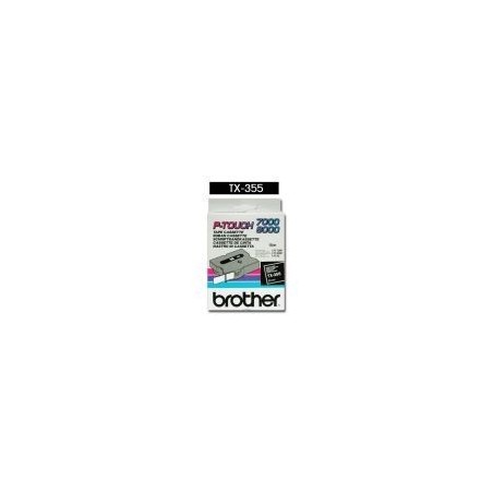 Cassette ruban Brother 24mm Blanc / noir, Toner Express : achat en ligne de Cassette ruban Brother 24mm Blanc / noir pour imprim
