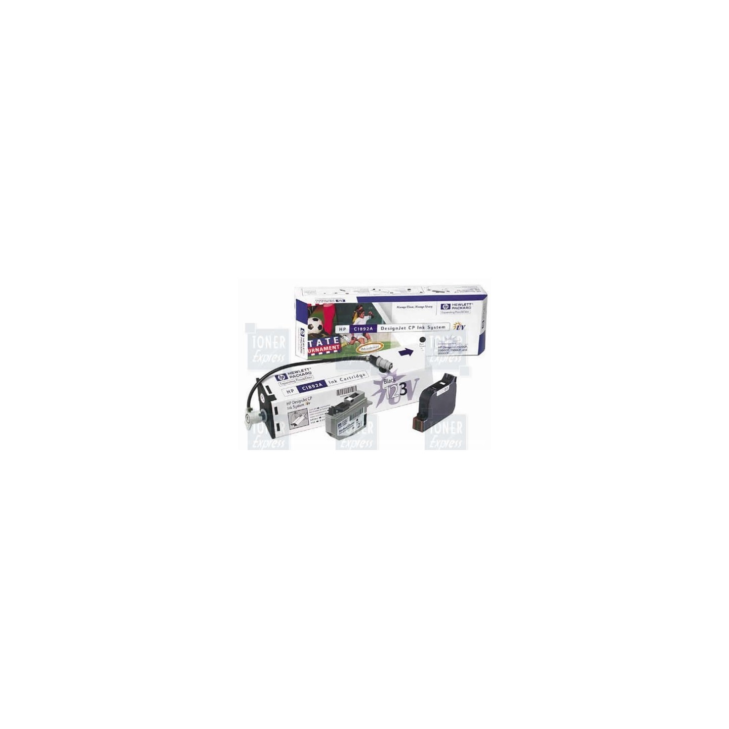 Kit Encreur UV Noir HP (C1892A), Toner Express : achat en ligne de Kit Encreur UV Noir HP (C1892A) pour imprimante