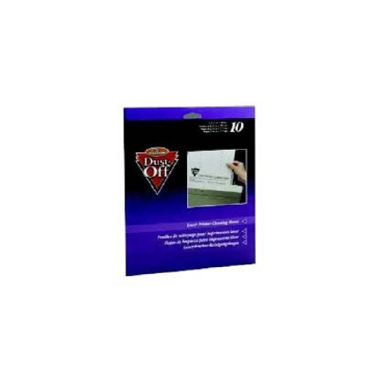 Feuille de nettoyage Dust-Off pour imprimante laser (10 masters par boite), Toner Express : achat en ligne de Feuille de nettoya