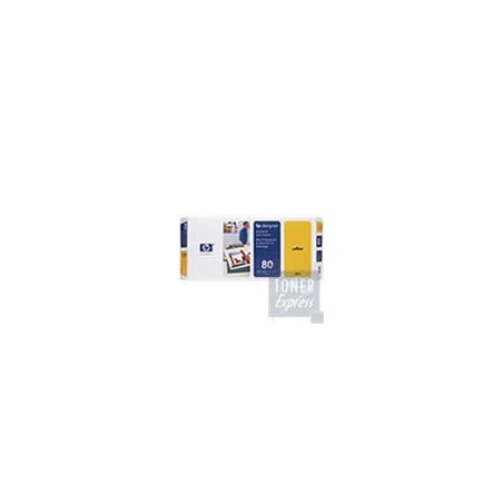 Tête d impression Jaune + Kit Nettoyage HP pour Designjet 1050c ... (N°80), Toner Express : achat en ligne de Tête d impression 