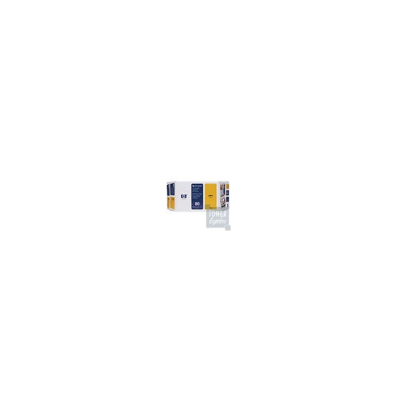 Value Pack Tête et Encre Jaune + Kit Nettoyage HP N°80 (C4893A), Toner Express : achat en ligne de Value Pack Tête et Encre Jaun
