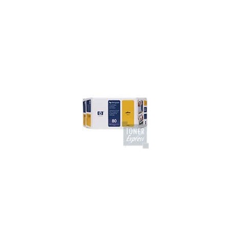 Value Pack Tête et Encre Jaune + Kit Nettoyage HP N°80 (C4893A), Toner Express : achat en ligne de Value Pack Tête et Encre Jaun