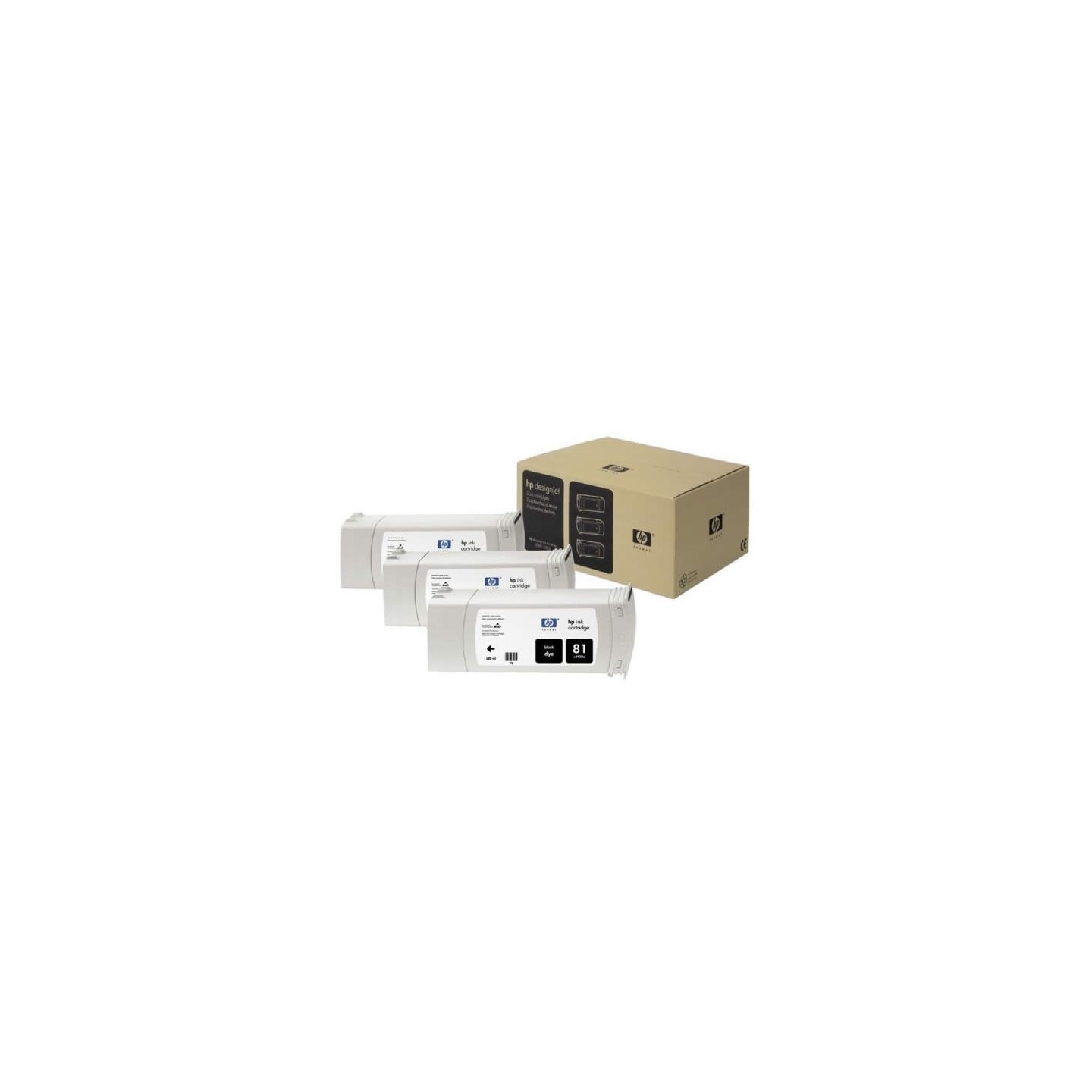 Multipack cartouches teintées Noires HP pour Designjet 5000 (N°81), Toner Express : achat en ligne de Multipack cartouches teint