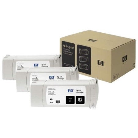 Multipack de cartouche d'encre UV noir HP pour Designjet 5000 (N°83), Toner Express : achat en ligne de Multipack de cartouche d