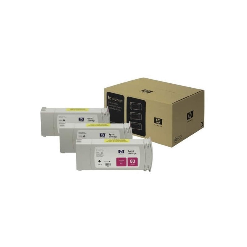 Multipack de cartouche d'encre UV magenta HP pour Designjet 5000 (N°83), Toner Express : achat en ligne de Multipack de cartouch