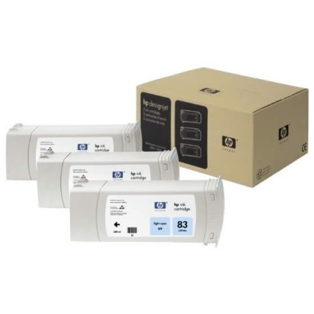 Multipack de cartouche d'encre UV cyan clair HP pour Designjet 5000 (N°83), Toner Express : achat en ligne de Multipack de carto