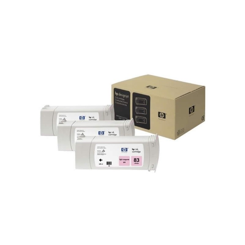 Multipack de cartouche d'encre UV magenta clair HP pour Designjet 5000 (N°83), Toner Express : achat en ligne de Multipack de ca