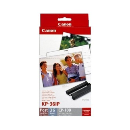 Encre + papier Canon KP-36IP pour Selphy CP100 / 200 / 300 / 720 / 730, Toner Express : achat en ligne de Encre + papier Canon K