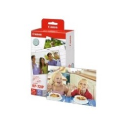 Encre + papier Canon KP-72IP pour Selphy CP100 / 300 / 220 / 500, Toner Express : achat en ligne de Encre + papier Canon KP-72IP
