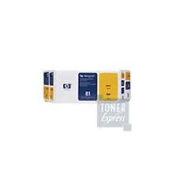 Value Pack teinté (Tête + Encre Jaune) HP N°81 (C4993A), Toner Express : achat en ligne de Value Pack teinté (Tête + Encre Jaune