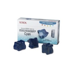 3 x Encre solide cyan Xerox pour Phaser 8560 / 8560mfp, Toner Express : achat en ligne de 3 x Encre solide cyan Xerox pour Phase
