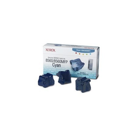 3 x Encre solide cyan Xerox pour Phaser 8560 / 8560mfp, Toner Express : achat en ligne de 3 x Encre solide cyan Xerox pour Phase