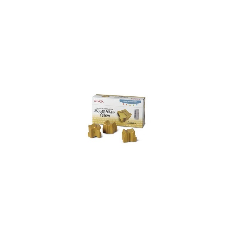 3 x Encre solide jaune Xerox pour Phaser 8560 / 8560mfp, Toner Express : achat en ligne de 3 x Encre solide jaune Xerox pour Pha