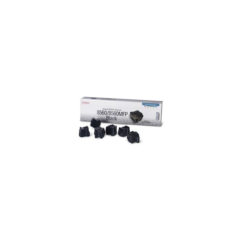 6 x Encre solide black Xerox pour Phaser 8560 / 8560mfp, Toner Express : achat en ligne de 6 x Encre solide black Xerox pour Pha