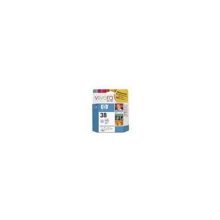 Encre vivera cyan clair HP pour Photosmart Pro B9180... (N°38), Toner Express : achat en ligne de Encre vivera cyan clair HP pou