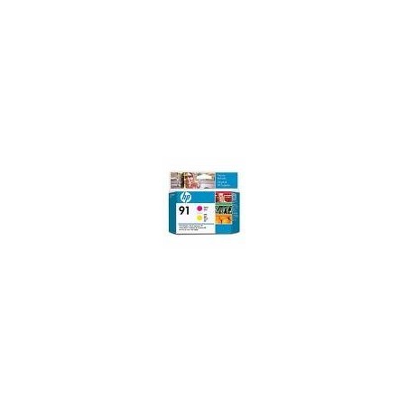 Tête d'impression magenta & jaune  HP pour designjet Z6100 (N°91), Toner Express : achat en ligne de Tête d'impression magenta &