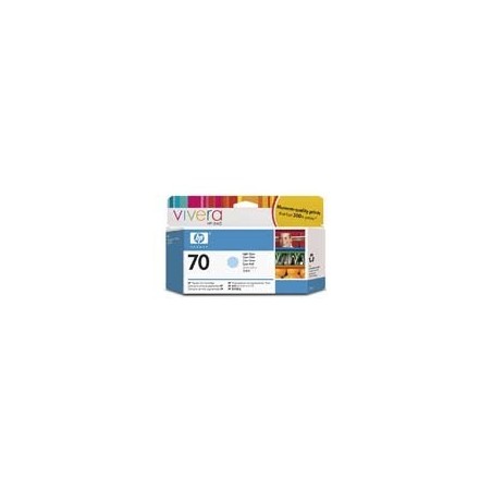 Cartouche cyan clair HP pour Designjet Z2100 / Z3100 (N°70), Toner Express : achat en ligne de Cartouche cyan clair HP pour Des