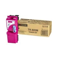 Toner magenta Kyocera Mita pour FS-C8100DN (TK-820M), Toner Express : achat en ligne de Toner magenta Kyocera Mita pour FS-C8100