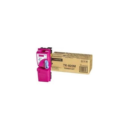 Toner magenta Kyocera Mita pour FS-C8100DN (TK-820M), Toner Express : achat en ligne de Toner magenta Kyocera Mita pour FS-C8100