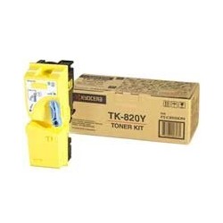 Toner jaune Kyocera Mita pour FS-C8100DN (TK-820Y), Toner Express : achat en ligne de Toner jaune Kyocera Mita pour FS-C8100DN (