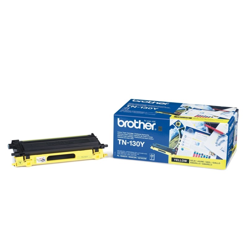 Toner jaune Brother pour MFC9440 / DCP9040 / HL4040... (TN-130Y), Toner Express : achat en ligne de Toner jaune Brother pour MFC