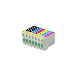 Pack 6 cartouches génériques pour Epson R265 / RX560 / R360, Toner Express : achat en ligne de Pack 6 cartouches génériques pour