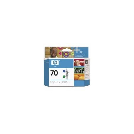 Tête d'impression bleu / vert Vivera HP pour HP Z2100 / Z3100 ... (N°70), Toner Express : achat en ligne de Tête d'impression bl