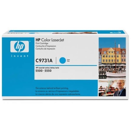 Toner Cyan HP pour Color LaserJet 5500 -5550 (645A), Toner Express : achat en ligne de Toner Cyan HP pour Color LaserJet 5500 -5