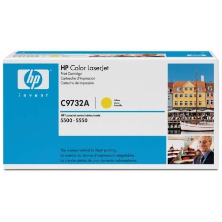 Toner Jaune HP pour Color LaserJet 5500 - 5550 (645A), Toner Express : achat en ligne de Toner Jaune HP pour Color LaserJet 5500