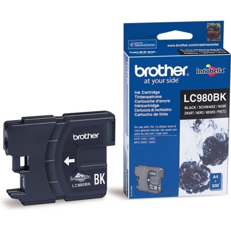 Cartouche d'encre Brother LC980BK Noire pour DCP 145C / DCP165C, Toner Express : achat en ligne de Cartouche d'encre Brother LC9