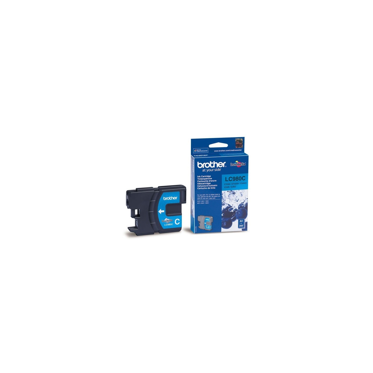 Cartouche d'encre cyan Brother pour DCP 145C / DCP165C, Toner Express : achat en ligne de Cartouche d'encre cyan Brother pour DC